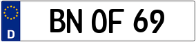 Trailer License Plate